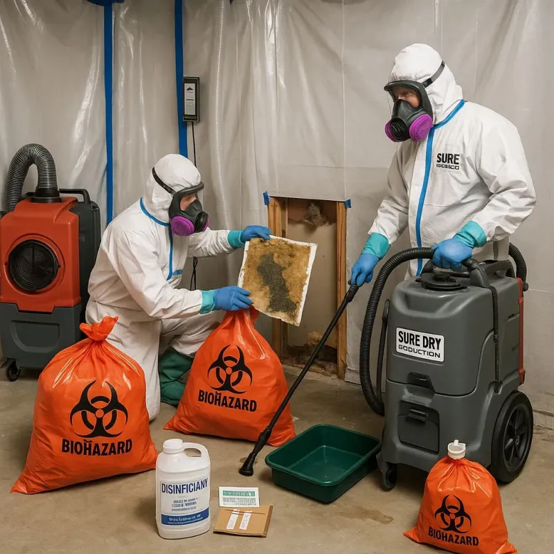 Contaminated Water Handling Protocols process in Laplace, LA